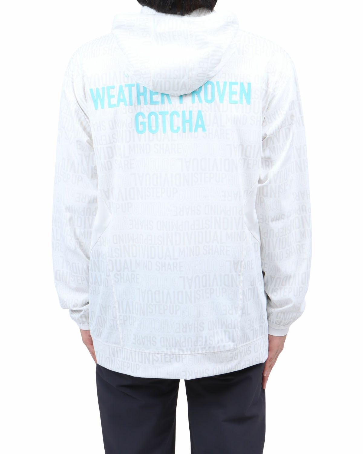 ホワイト：173cm60kg(Lサイズ着用