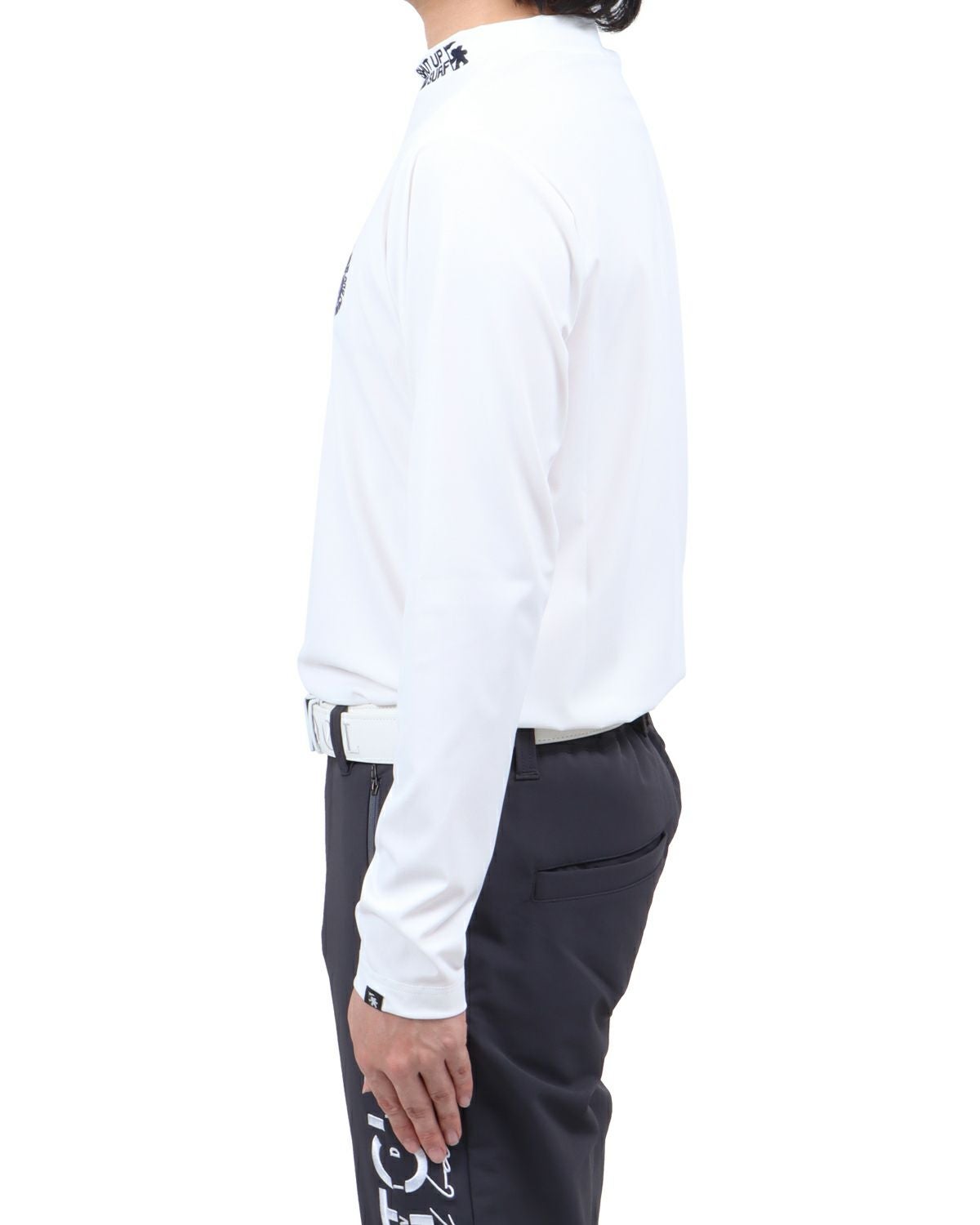 ホワイト：173cm60kg(Lサイズ着用