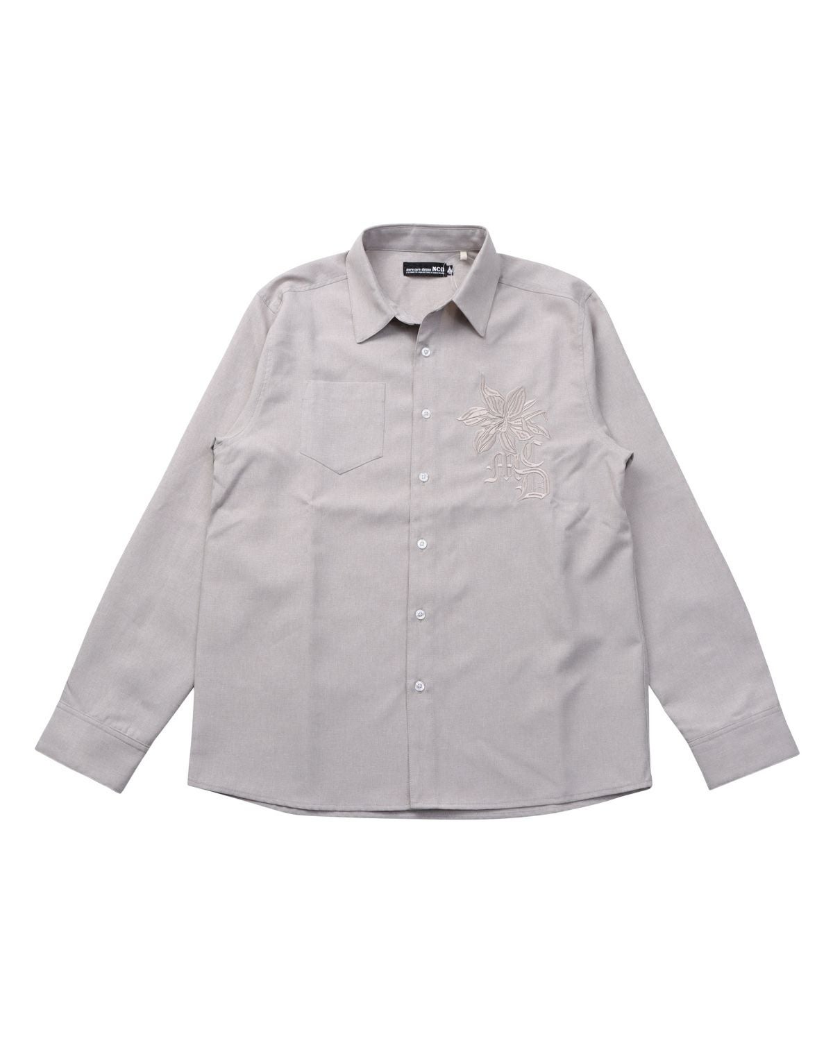 MCD] リネンライク シャンブレー フラワー シャツ | PEET ONLINE STORE