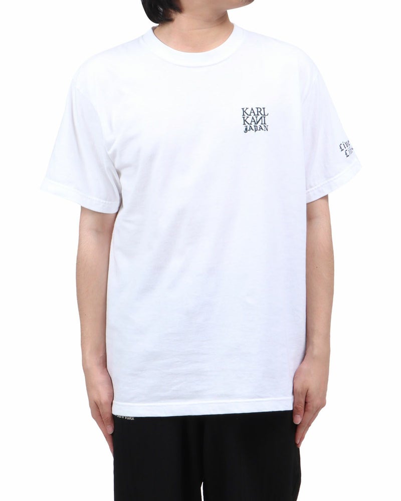 ホワイト：173cm60kg(Lサイズ着用