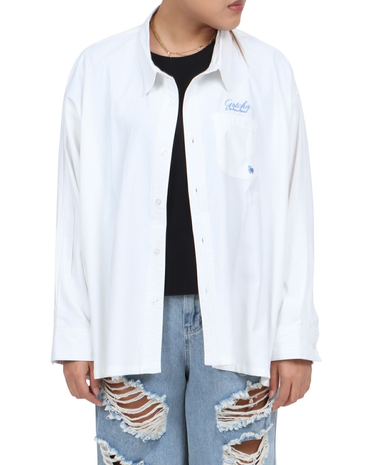 オフホワイト：167cm(Lサイズ着用)