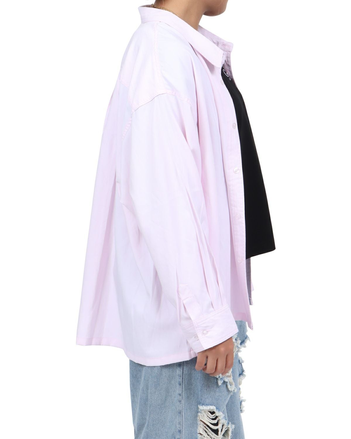 ピンク：167cm(Lサイズ着用)