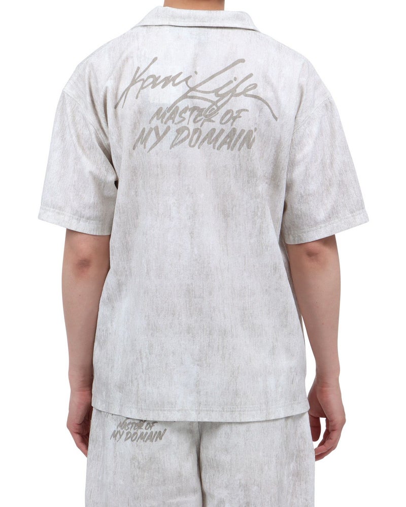 オフホワイト：174cm62kg(Lサイズ着用)