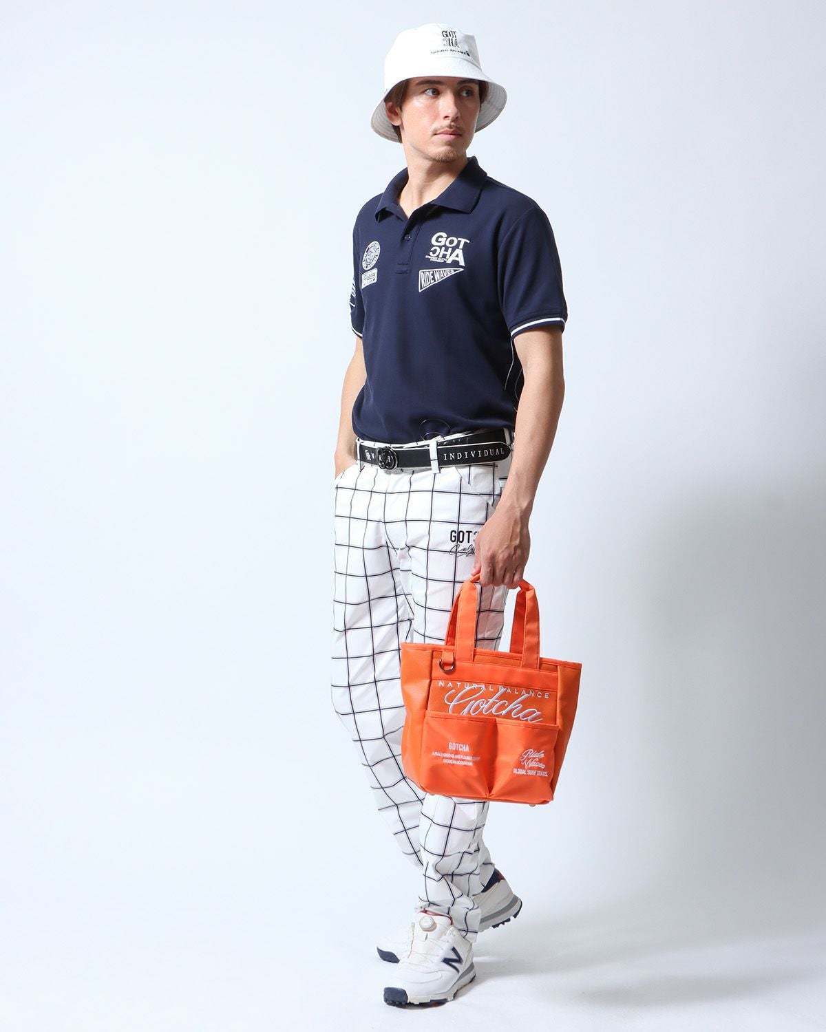 GOTCHA GOLF] 撥水 PU 切替 ラウンドポーチ | PEET ONLINE STORE