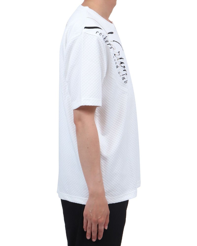 ホワイト：174cm62kg(Lサイズ着用)