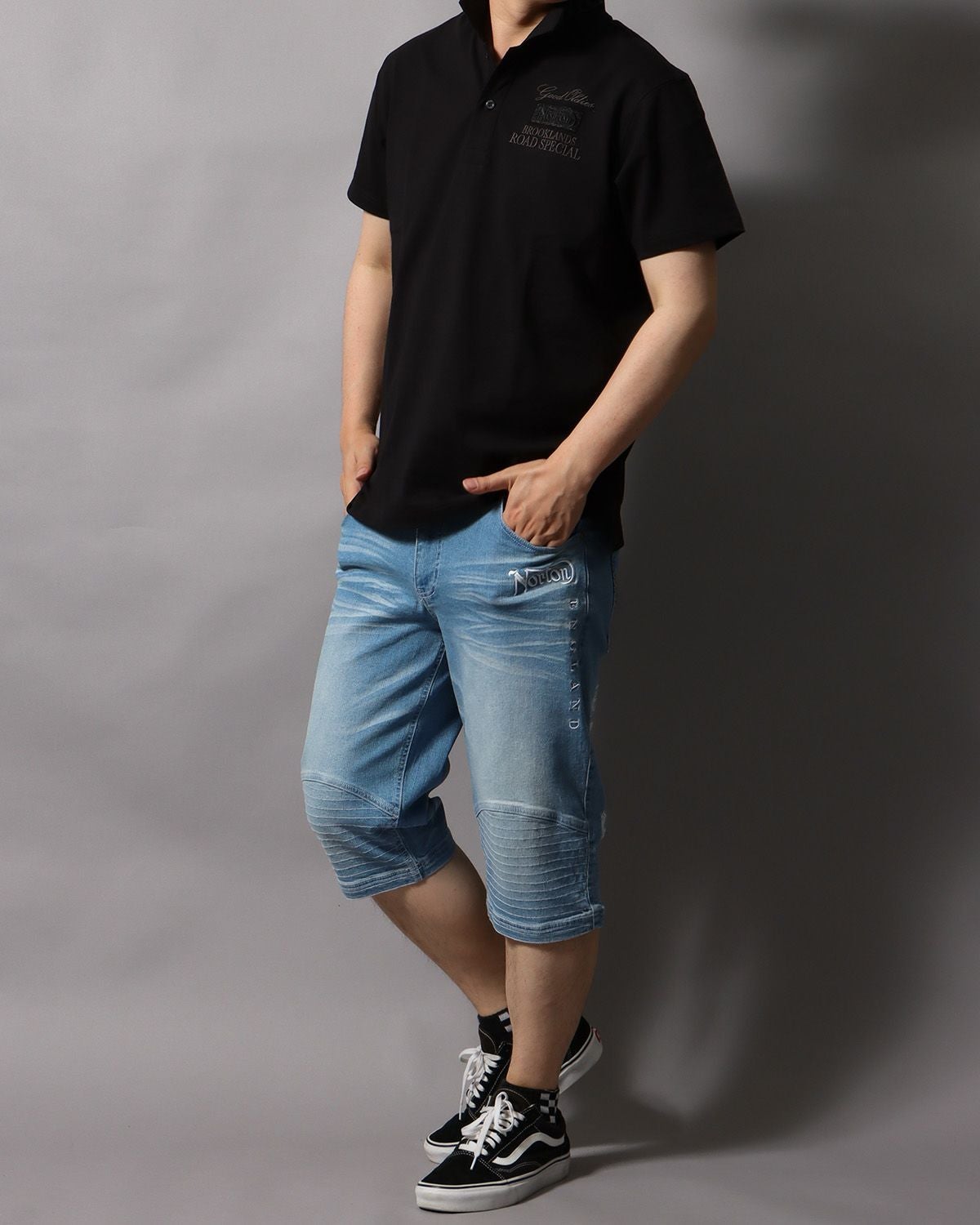 ブラック：178cm/75kg(Lサイズ着用)