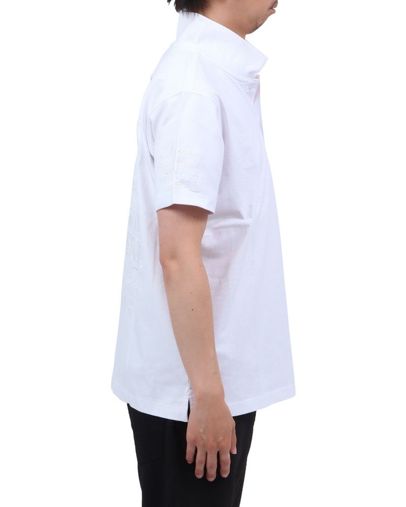 ホワイト：174cm62kg(Lサイズ着用)