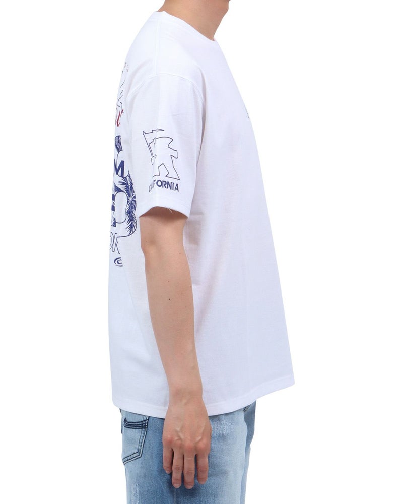 ホワイト：174cm62kg(Lサイズ着用)