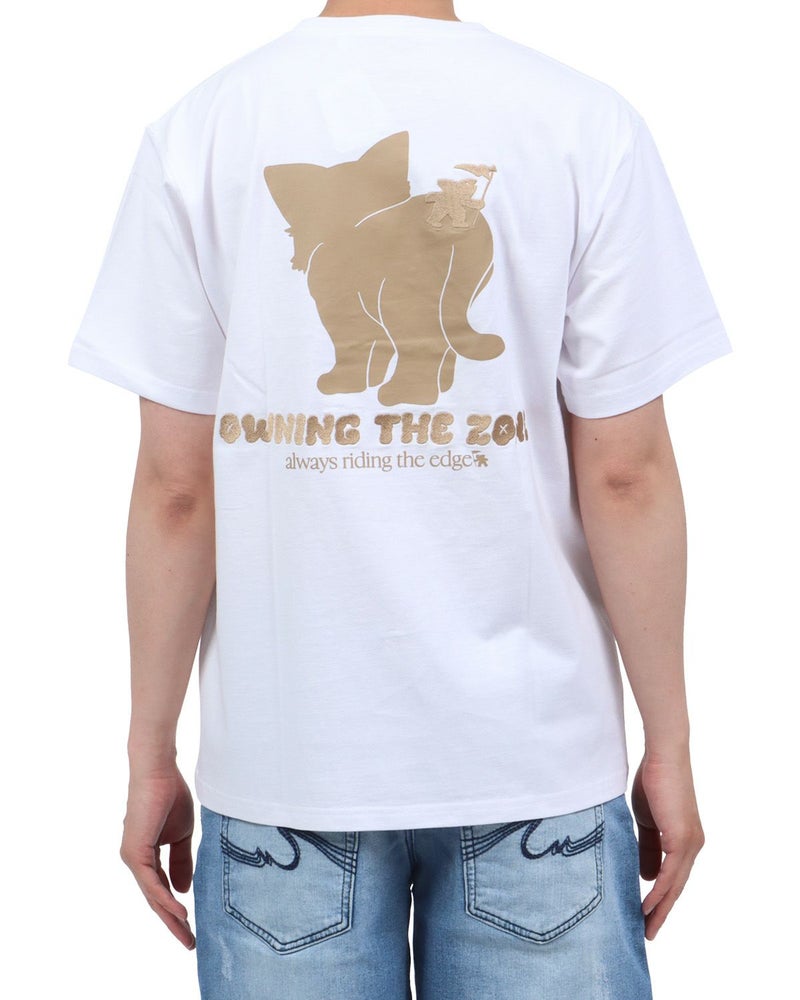 ベージュ：174cm62kg(Lサイズ着用)