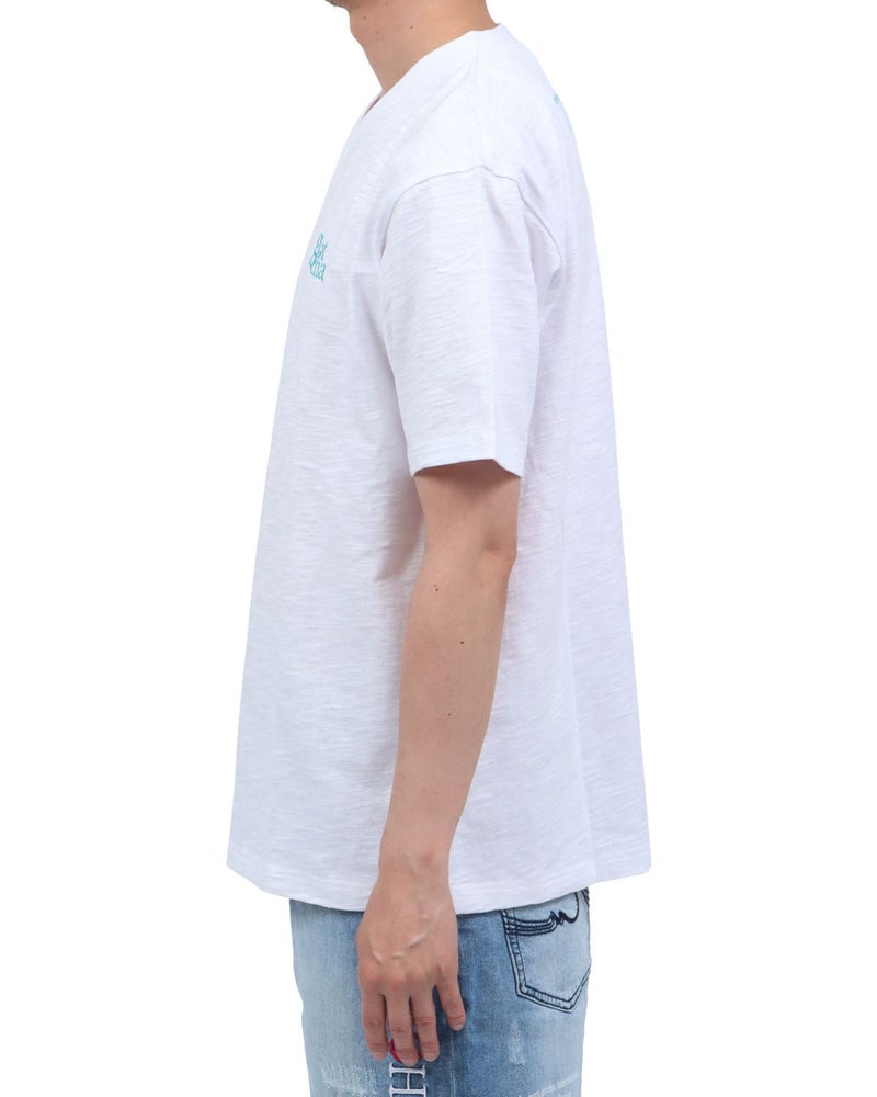 ホワイト：174cm62kg(Lサイズ着用)