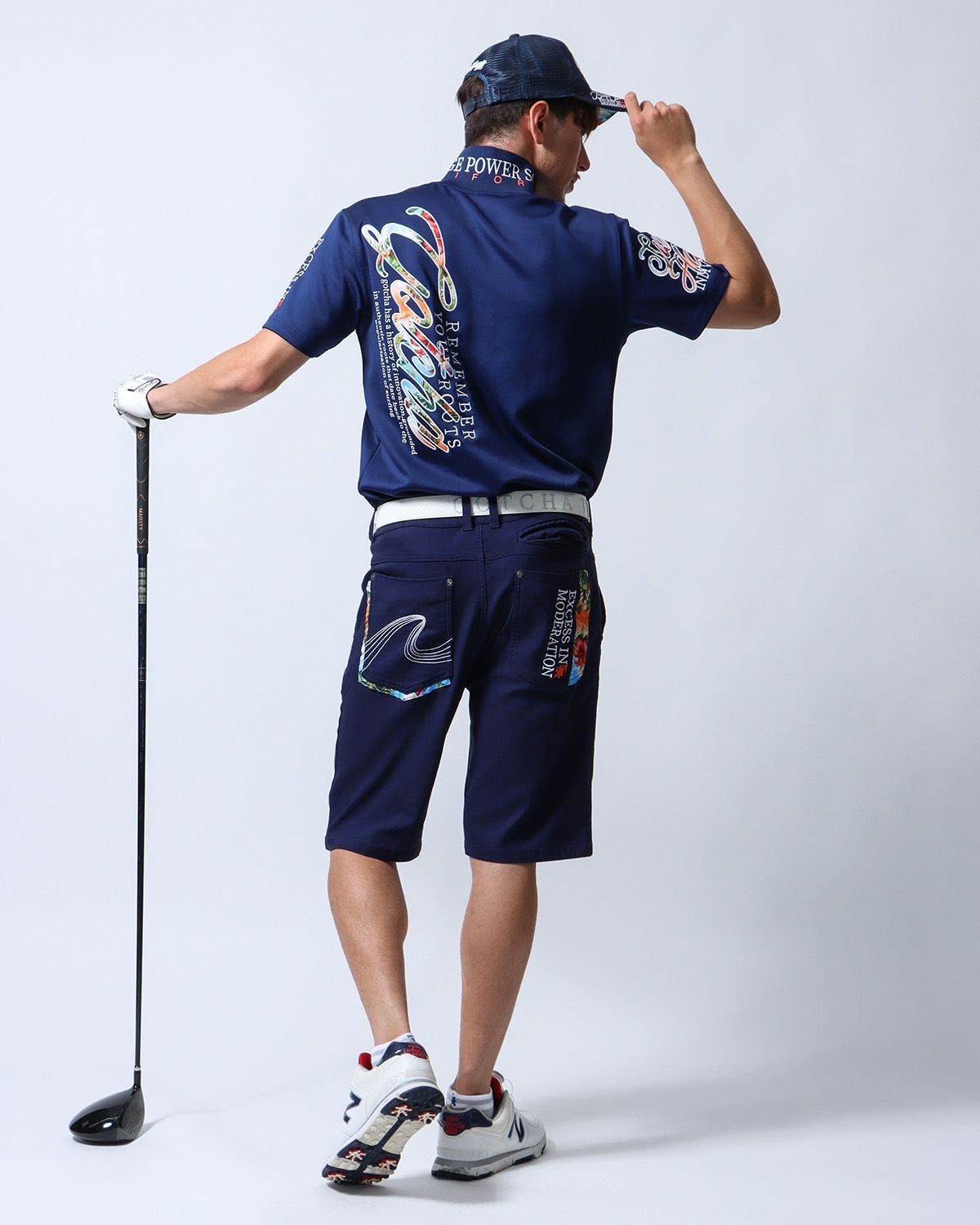 ネイビー：180cm/70kg(Lサイズ着用)