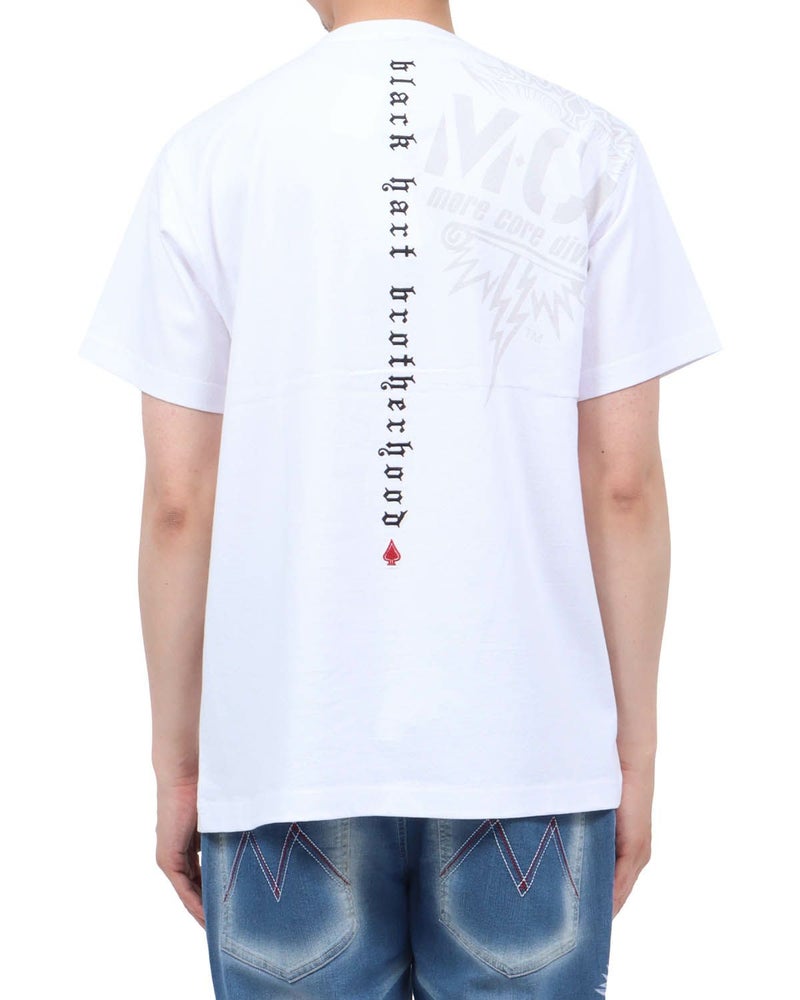 ホワイト：174cm62kg(Lサイズ着用)