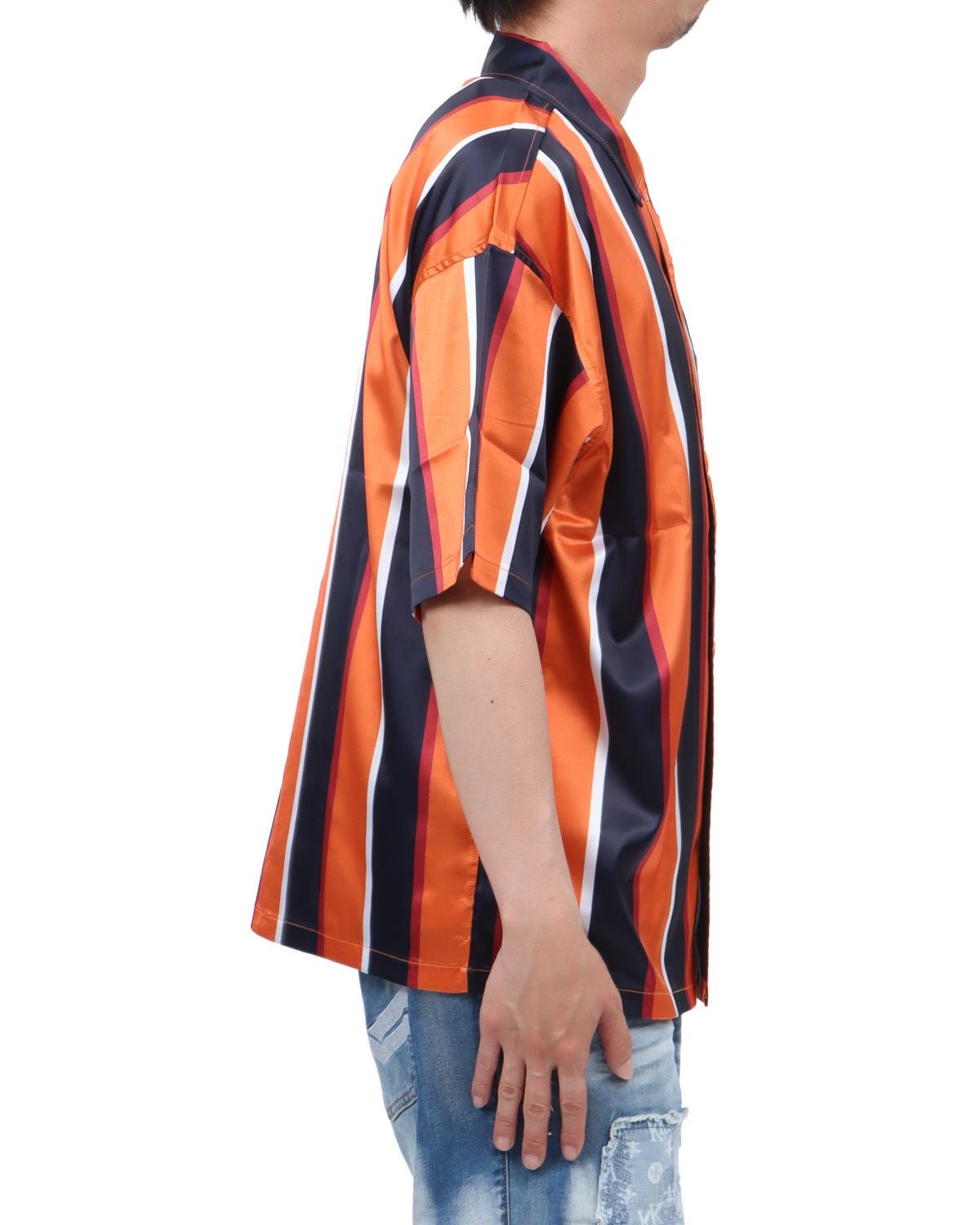 Karl Kani] Sline ストライプ 開襟 シャツ | PEET ONLINE STORE