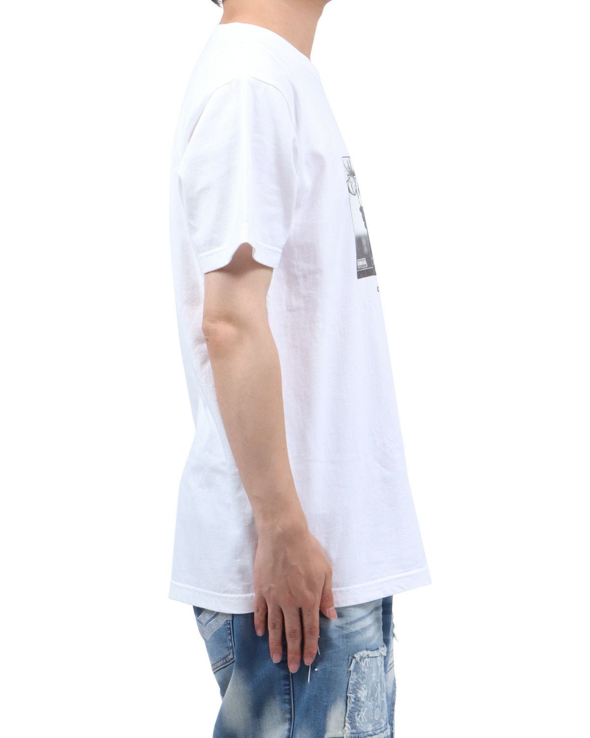 ホワイト：173cm63kg(Lサイズ着用)