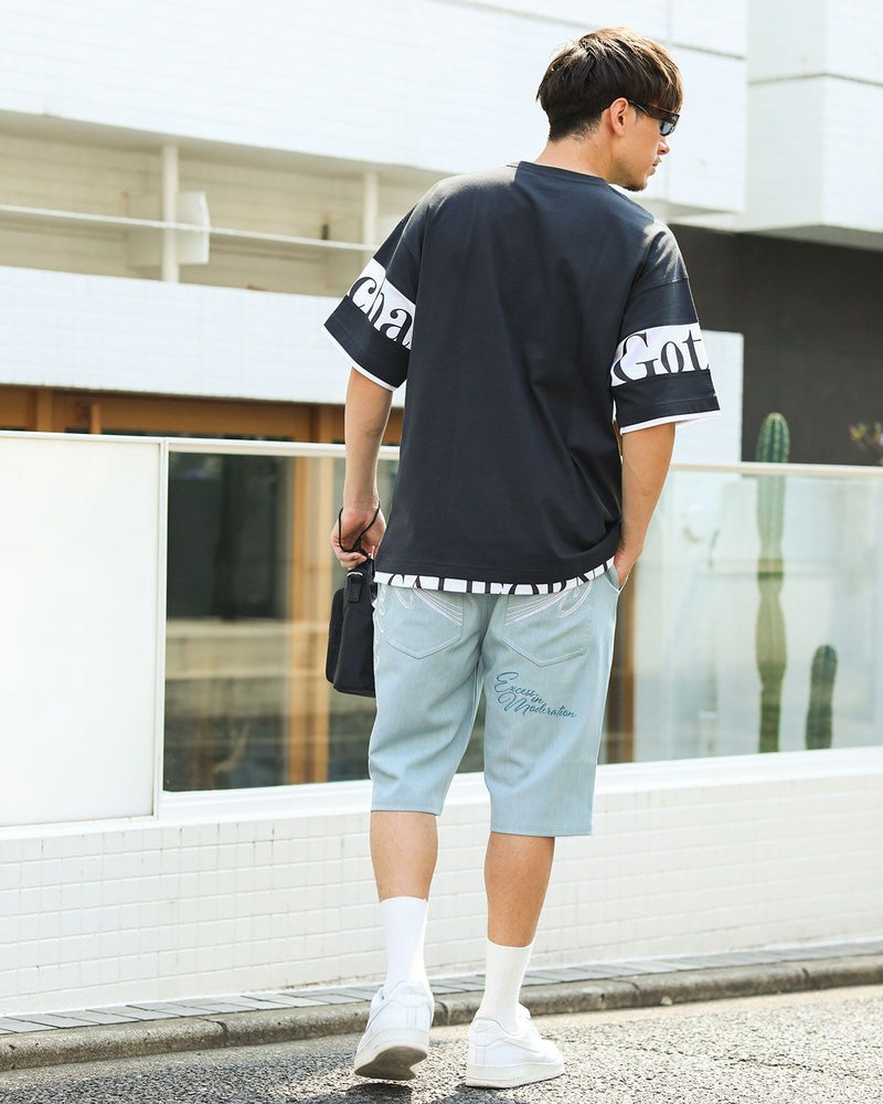 ブルー：180cm/70kg(Lサイズ着用)