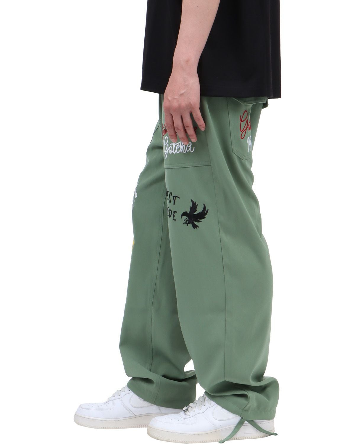 オリーブ：174cm62kg(Mサイズ着用)