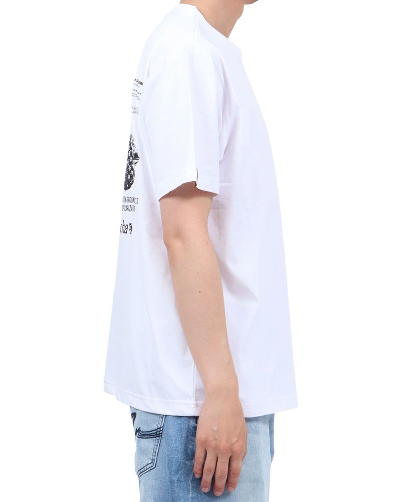 ホワイト：174cm62kg(Lサイズ着用)