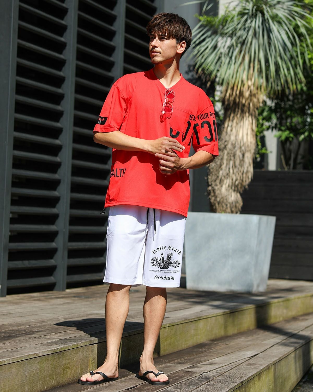 オレンジ：180cm/70kg(Lサイズ着用)