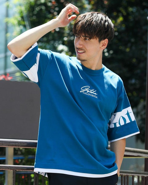 ブルー：180cm/70kg(Lサイズ着用)