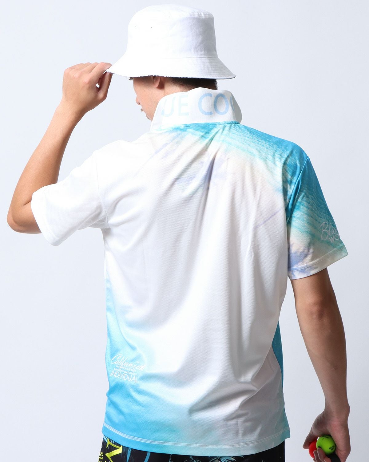 ホワイト：180cm/70kg(Lサイズ着用)