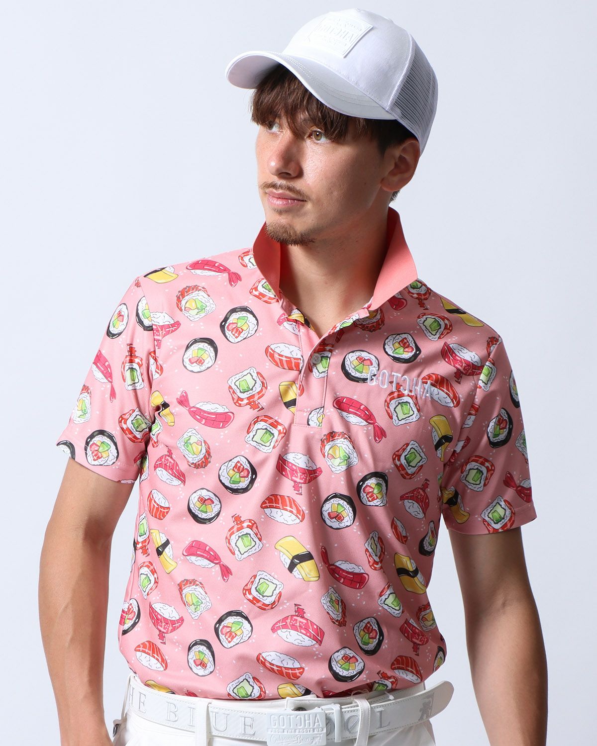 GOTCHA GOLF] ドライ UVカット 寿司 総柄 ポロシャツ | PEET ONLINE STORE