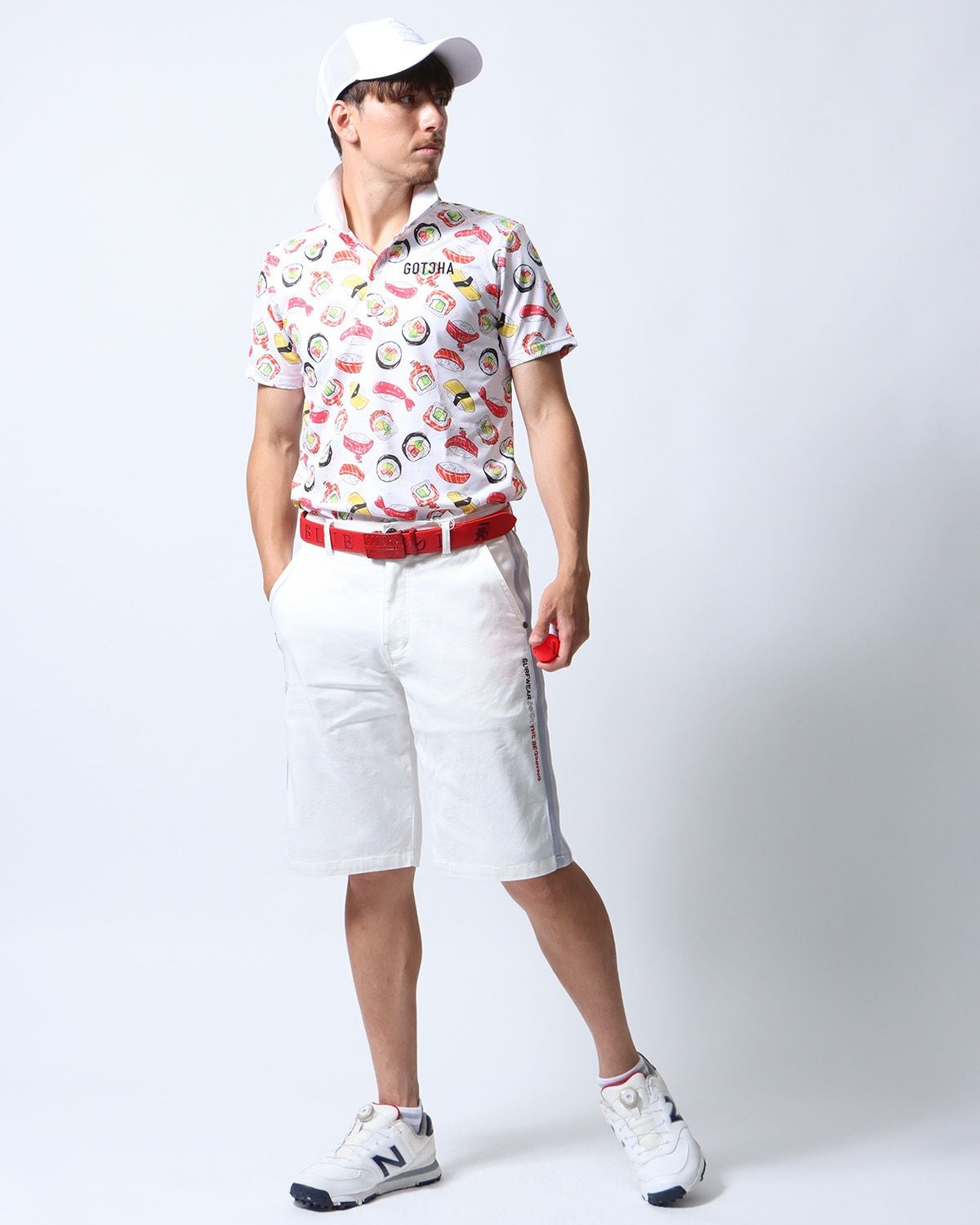 GOTCHA GOLF] ドライ UVカット 寿司 総柄 ポロシャツ | PEET ONLINE STORE