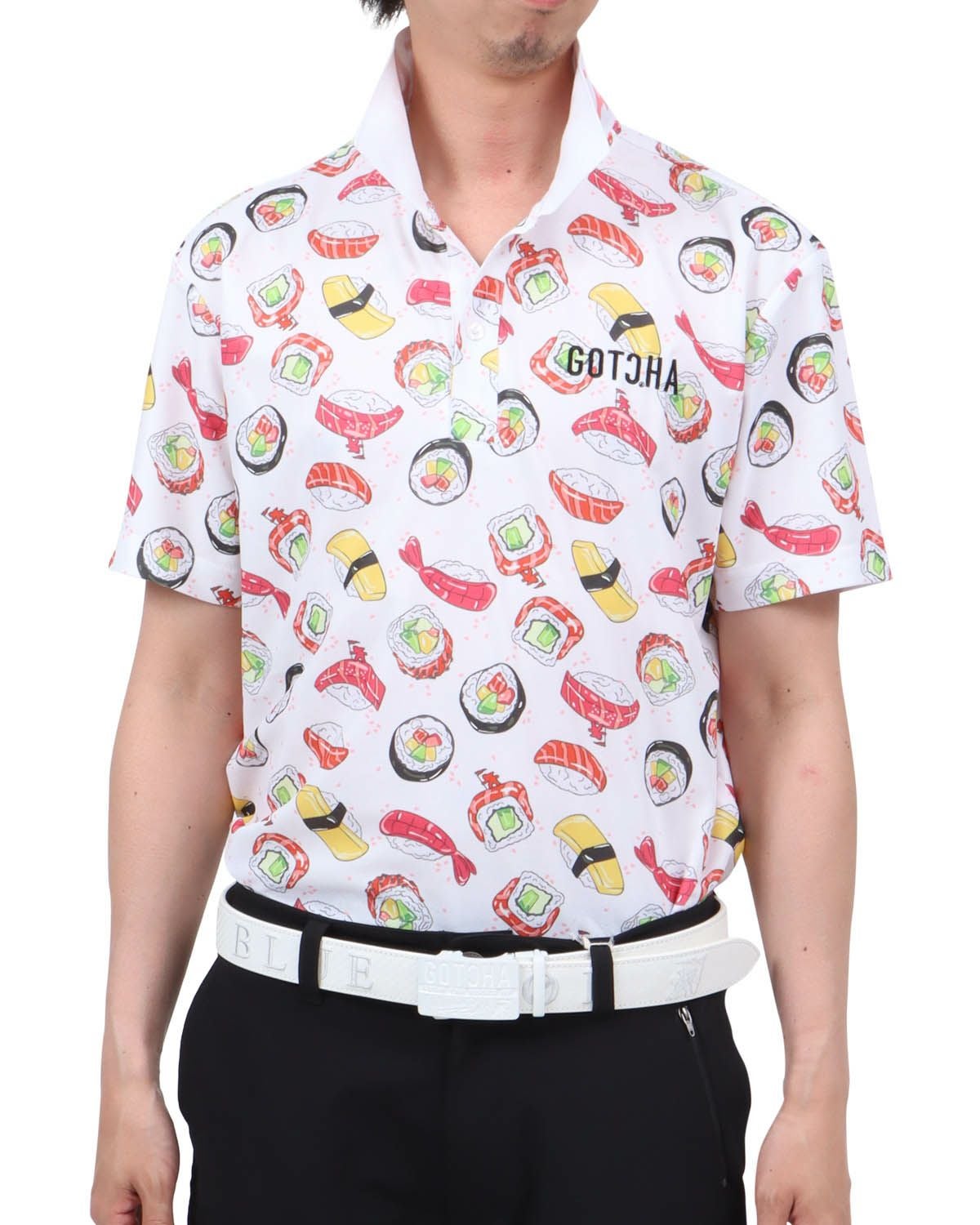 GOTCHA GOLF] ドライ UVカット 寿司 総柄 ポロシャツ | PEET ONLINE STORE