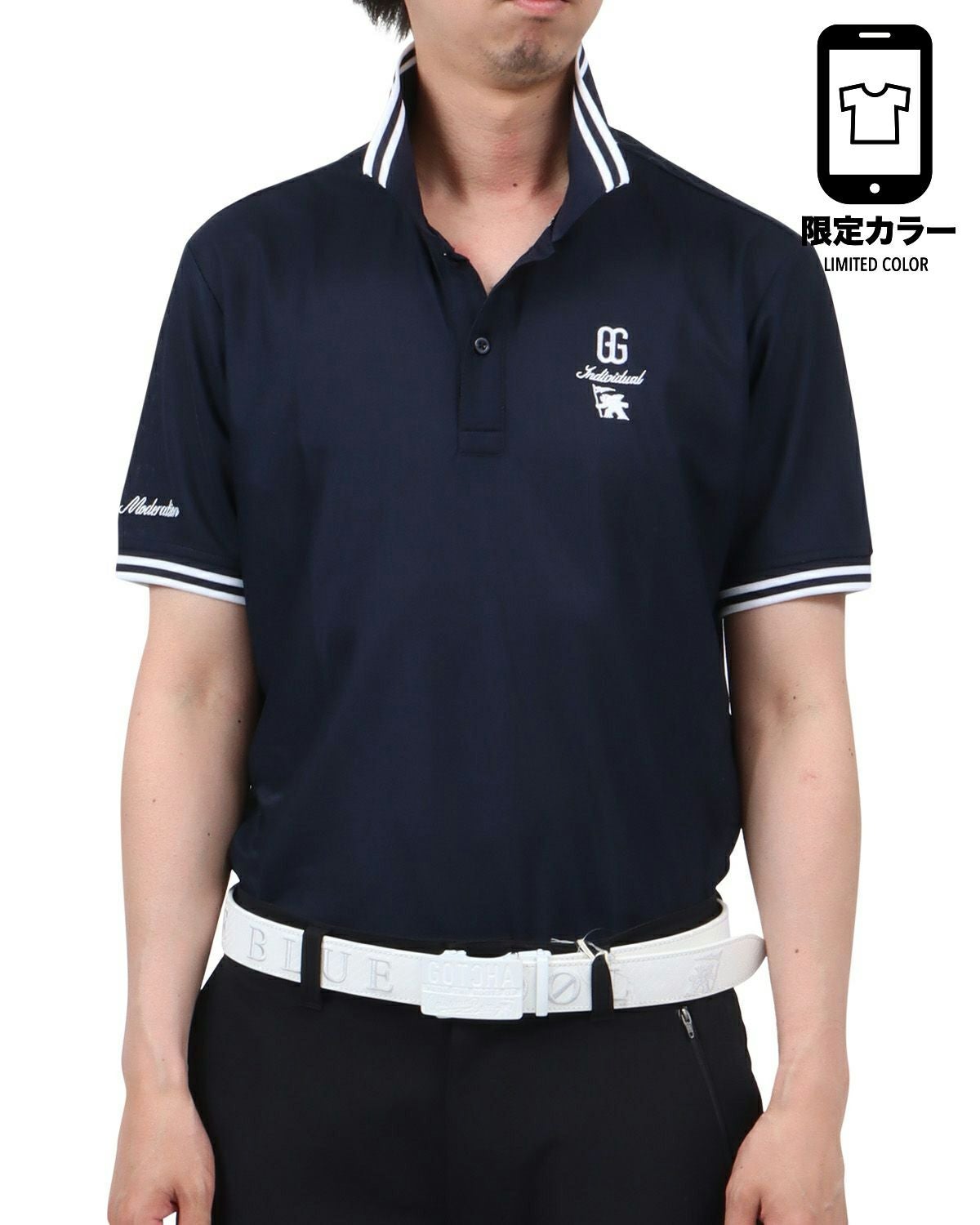 ダークネイビー：174cm62kg(Lサイズ着用)