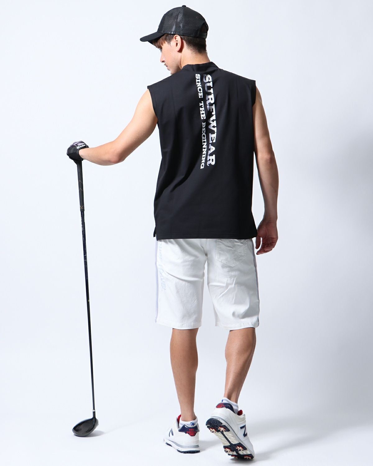 GOTCHA GOLF] ハイブリッド 多機能 グラデ ロゴ モックネック