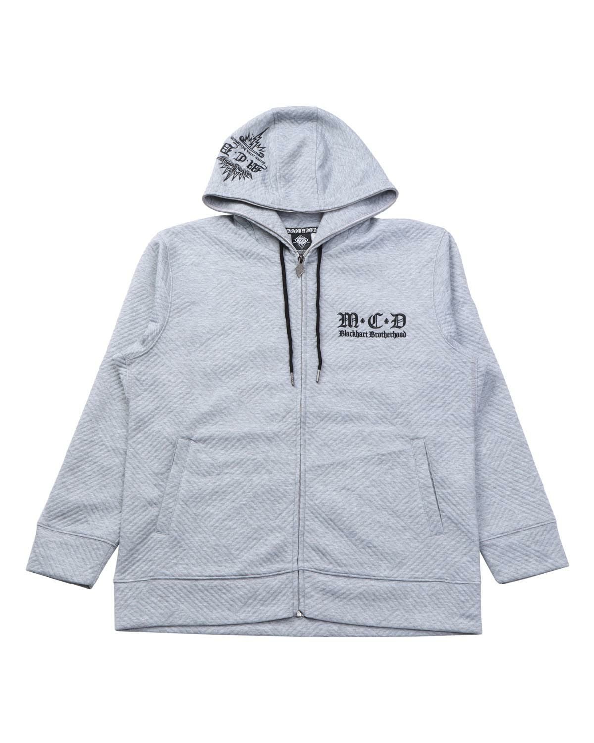 MCD] ブライト ジャガード 杢 フルジップ パーカー | PEET ONLINE STORE