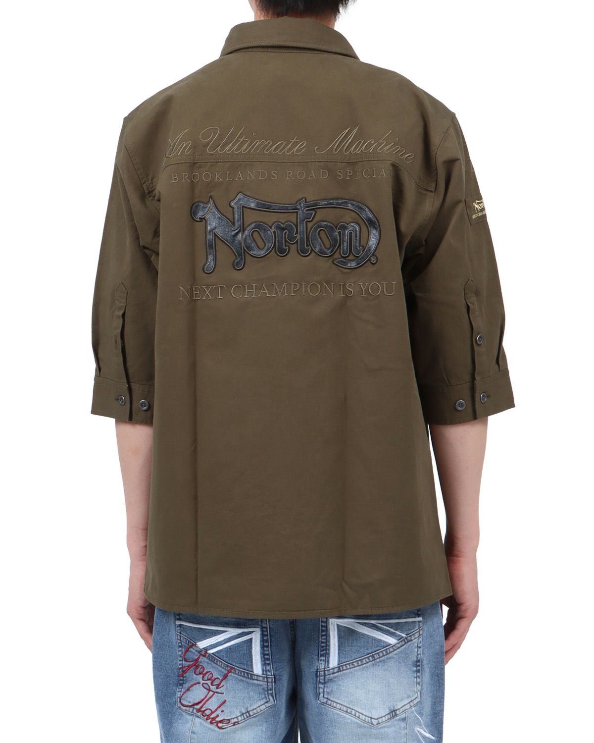 カーキ：174cm62kg(Lサイズ着用)