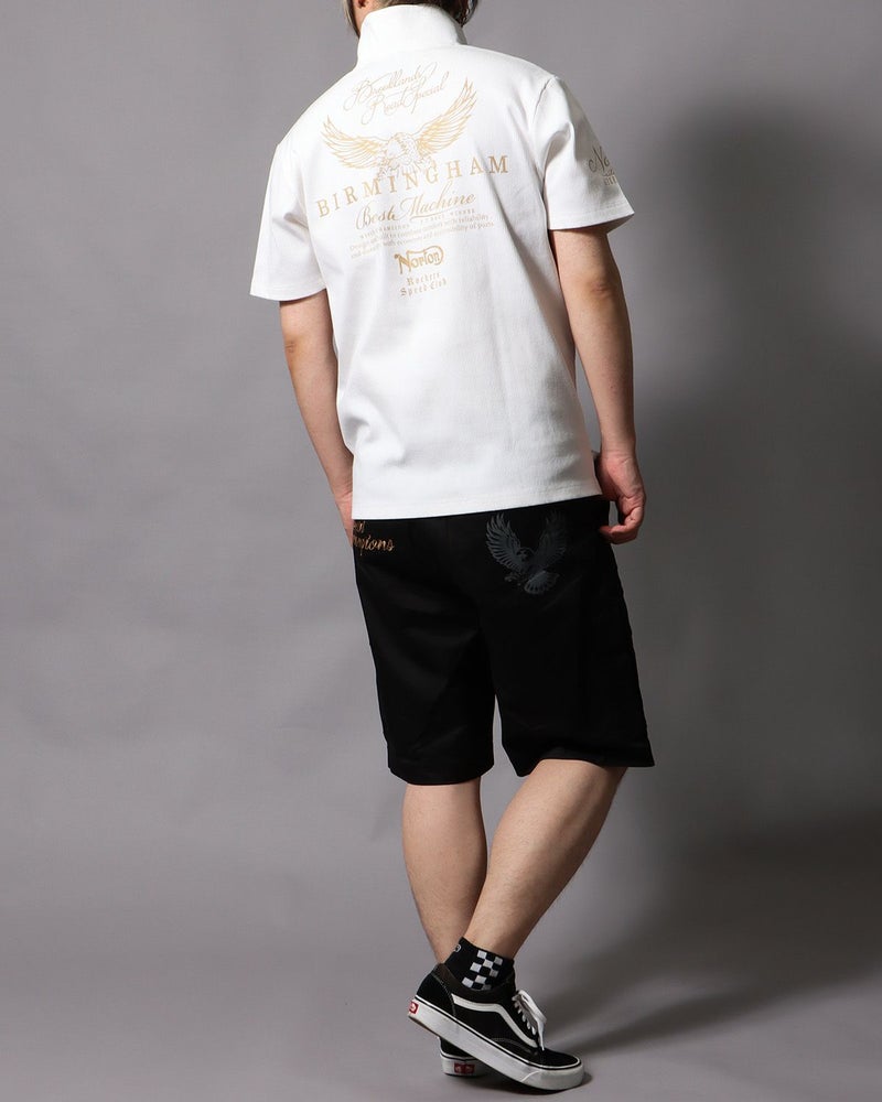 ホワイト：178cm/75kg(Lサイズ着用)