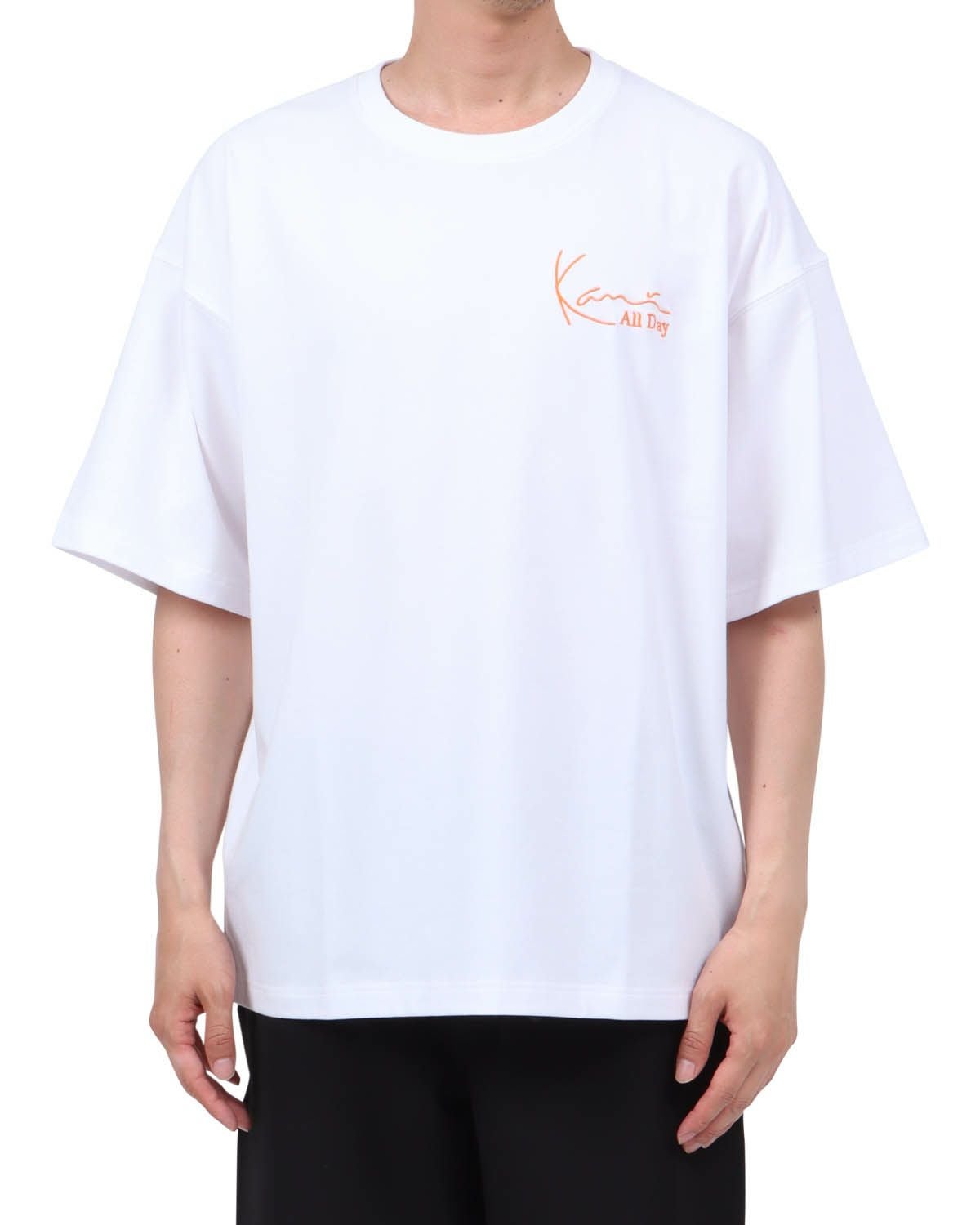 オレンジ：174cm62kg(Lサイズ着用)