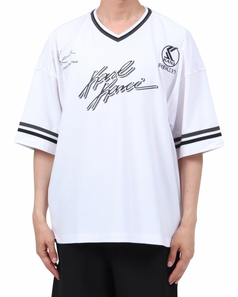 ホワイト：174cm62kg(Lサイズ着用)