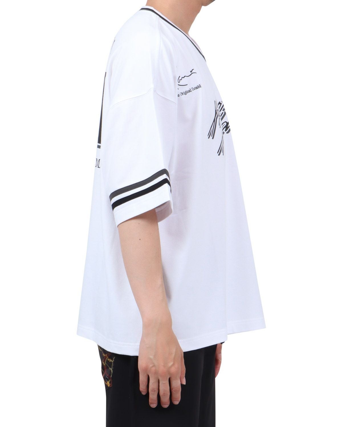 Karl Kani] SL 接触冷感 ビッグシルエット ユニフォーム Tシャツ