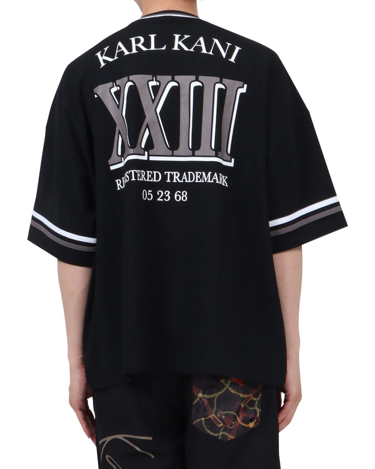 Karl Kani] SL 接触冷感 ビッグシルエット ユニフォーム Tシャツ