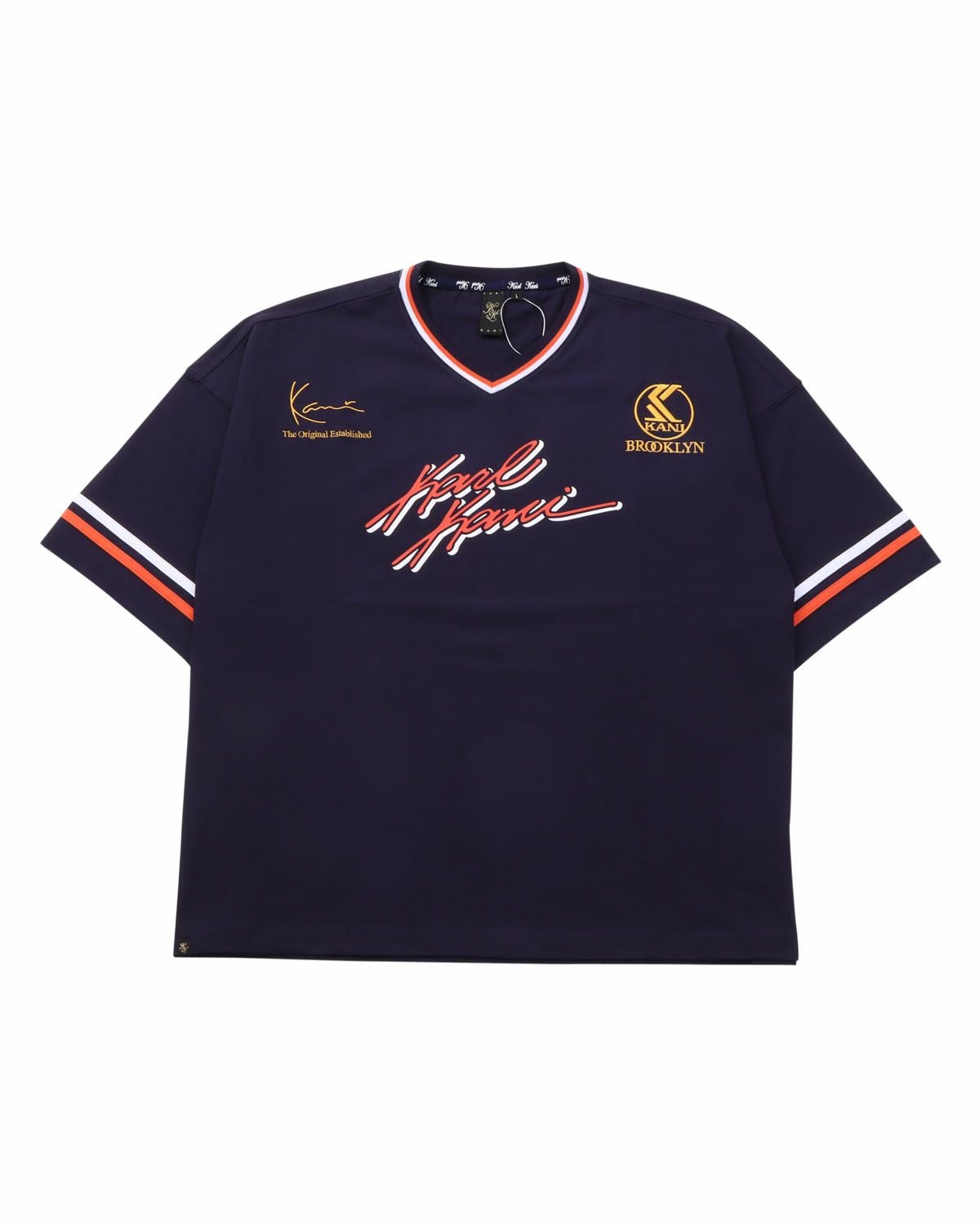 Karl Kani] SL 接触冷感 ビッグシルエット ユニフォーム Tシャツ