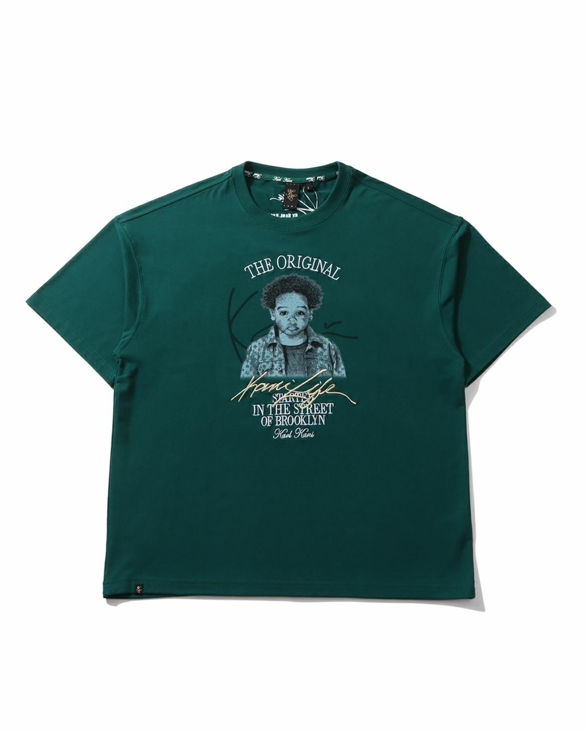 Karl Kani] 接触冷感 ビッグシルエット モノグラム ベイビー Tシャツ