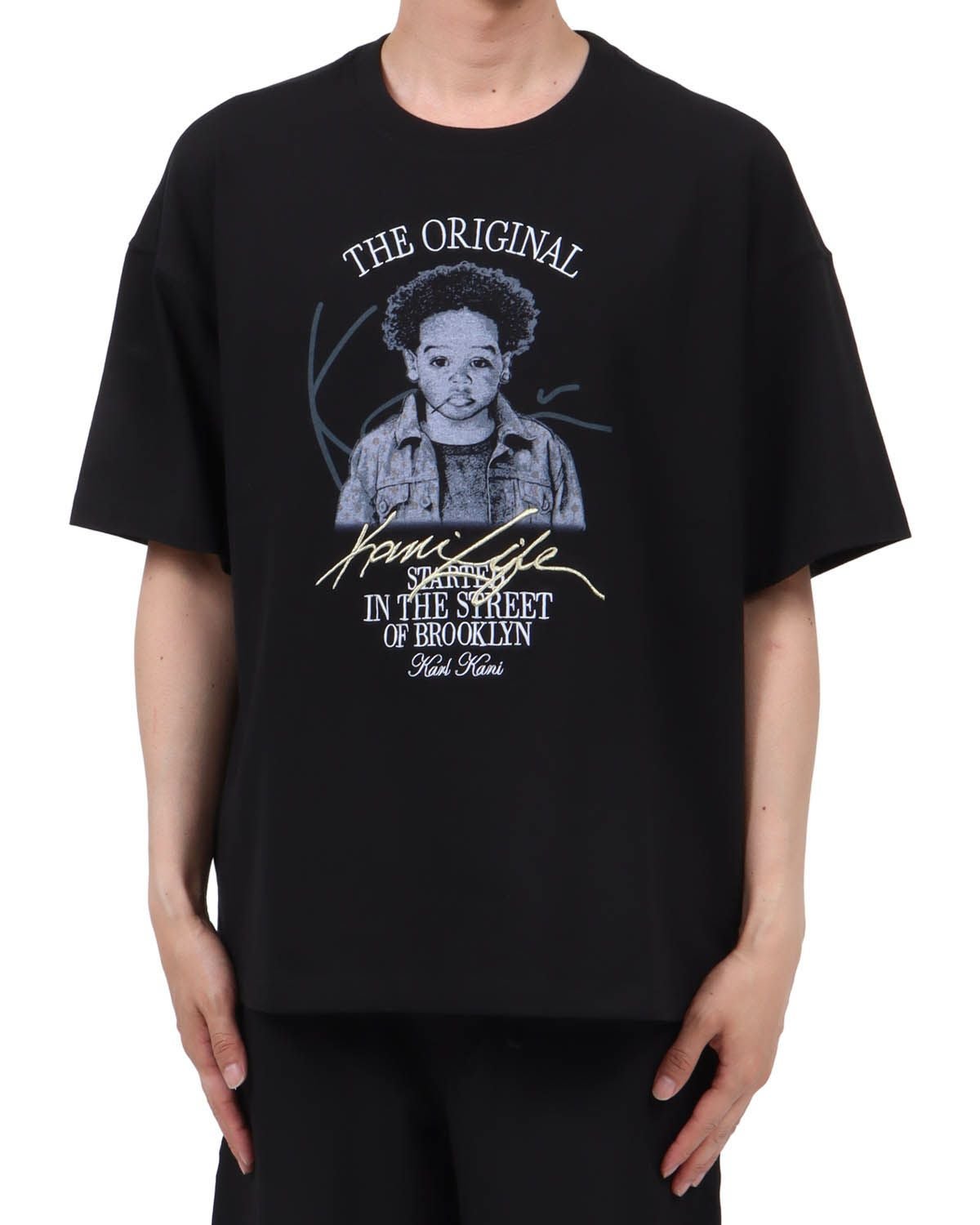 Karl Kani] 接触冷感 ビッグシルエット モノグラム ベイビー Tシャツ