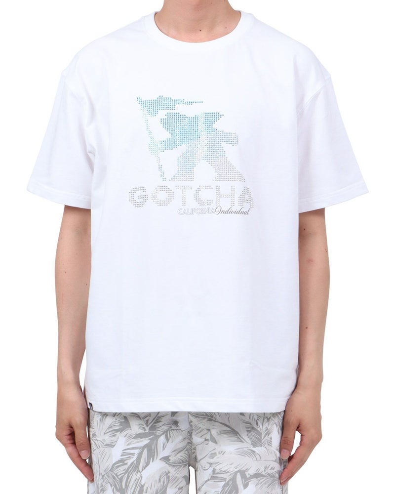 ホワイト：174cm62kg(Lサイズ着用)