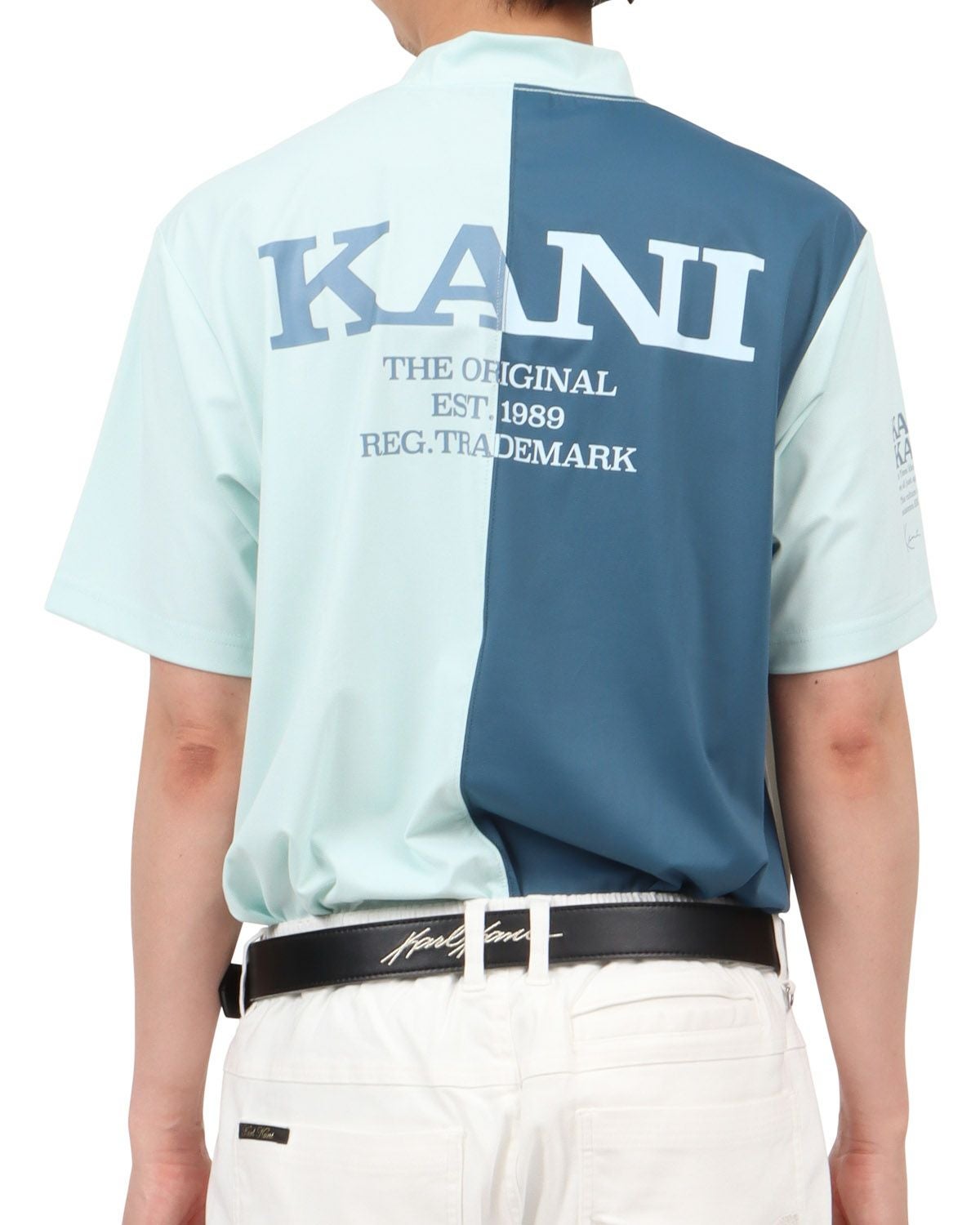 Karl Kani GOLF] 吸水速乾 バック 切替 モックネック Tシャツ | PEET