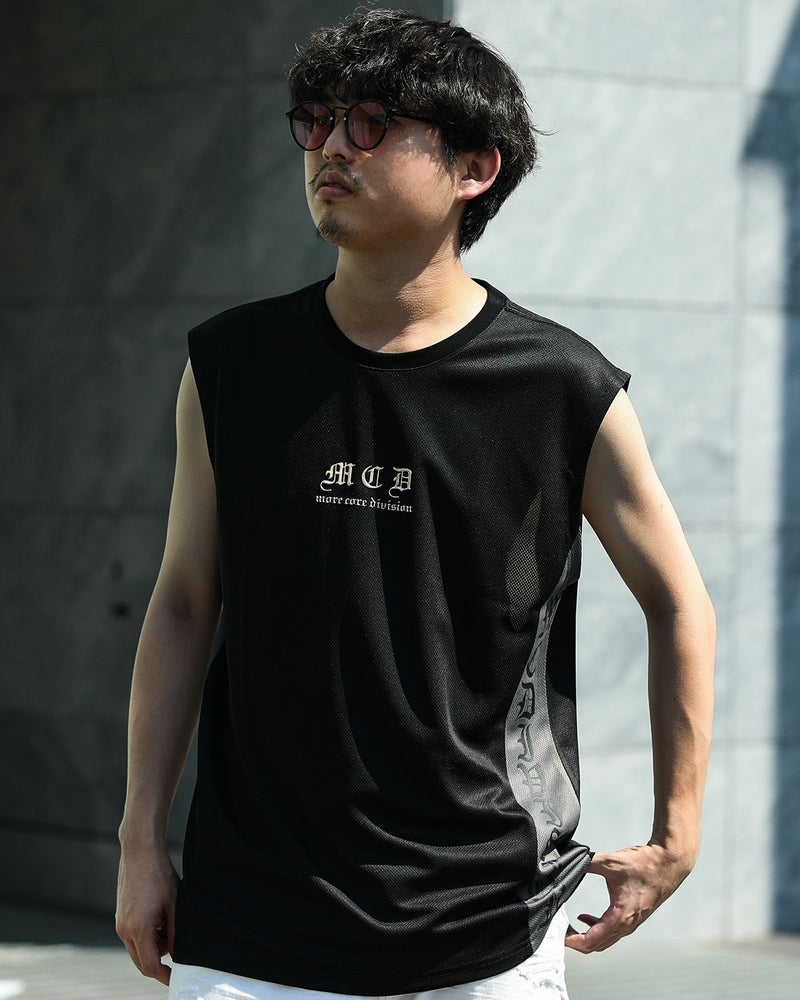 ドライ 切替 メッシュ アメリカンスリーブ Tシャツ
