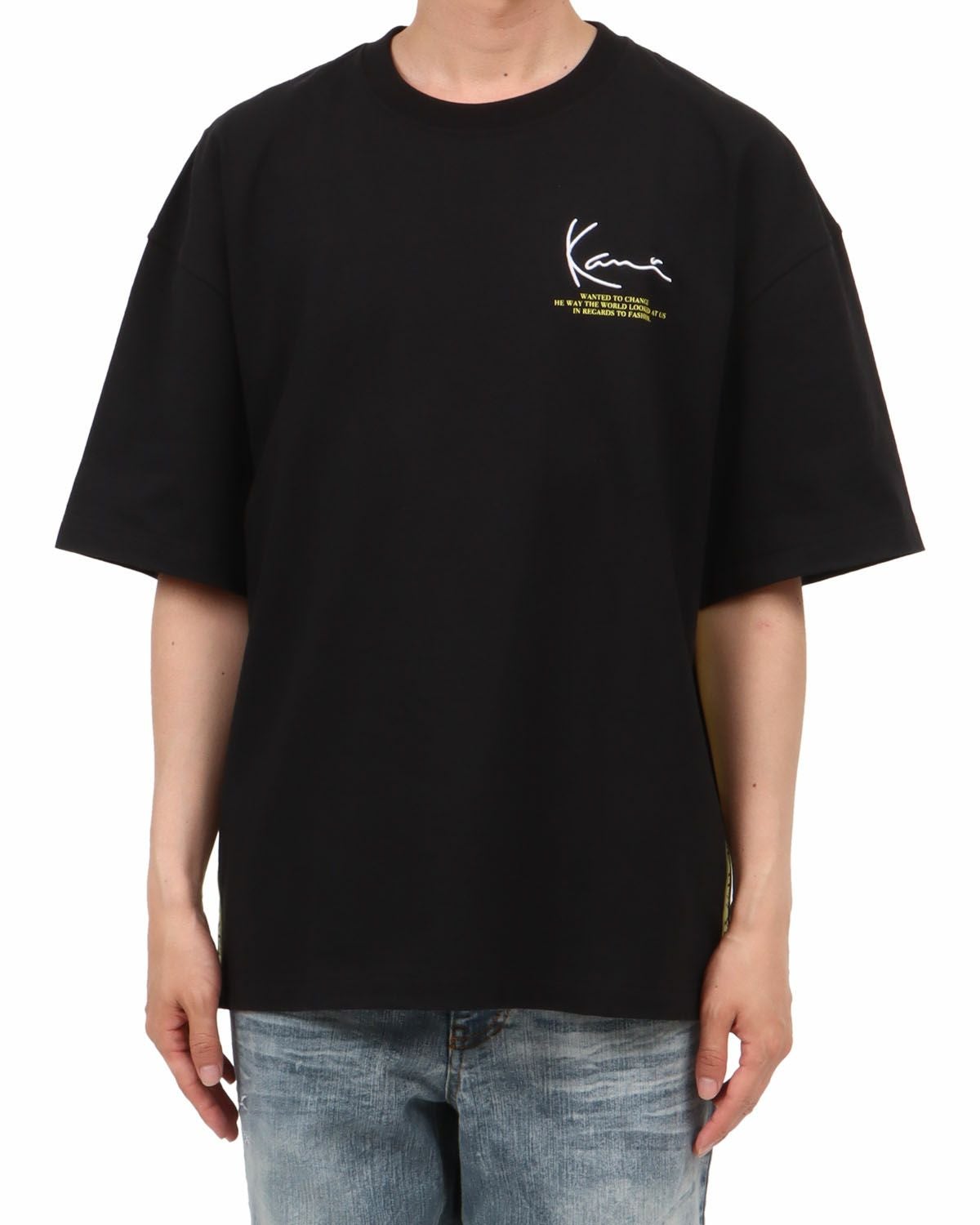 Karl Kani] SL ロゴテープ ビッグシルエット カラー Tシャツ | PEET