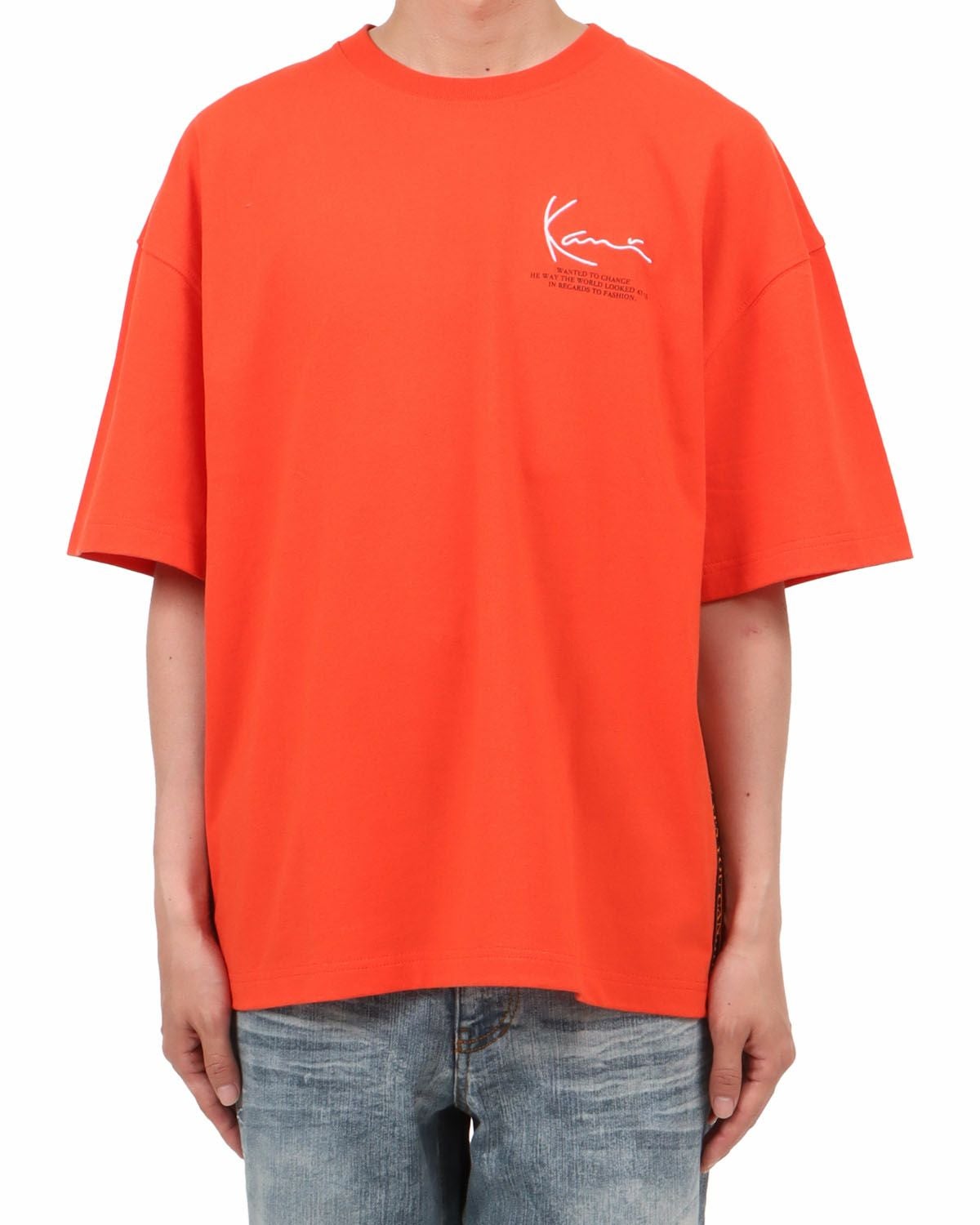 Karl Kani] SL ロゴテープ ビッグシルエット カラー Tシャツ | PEET