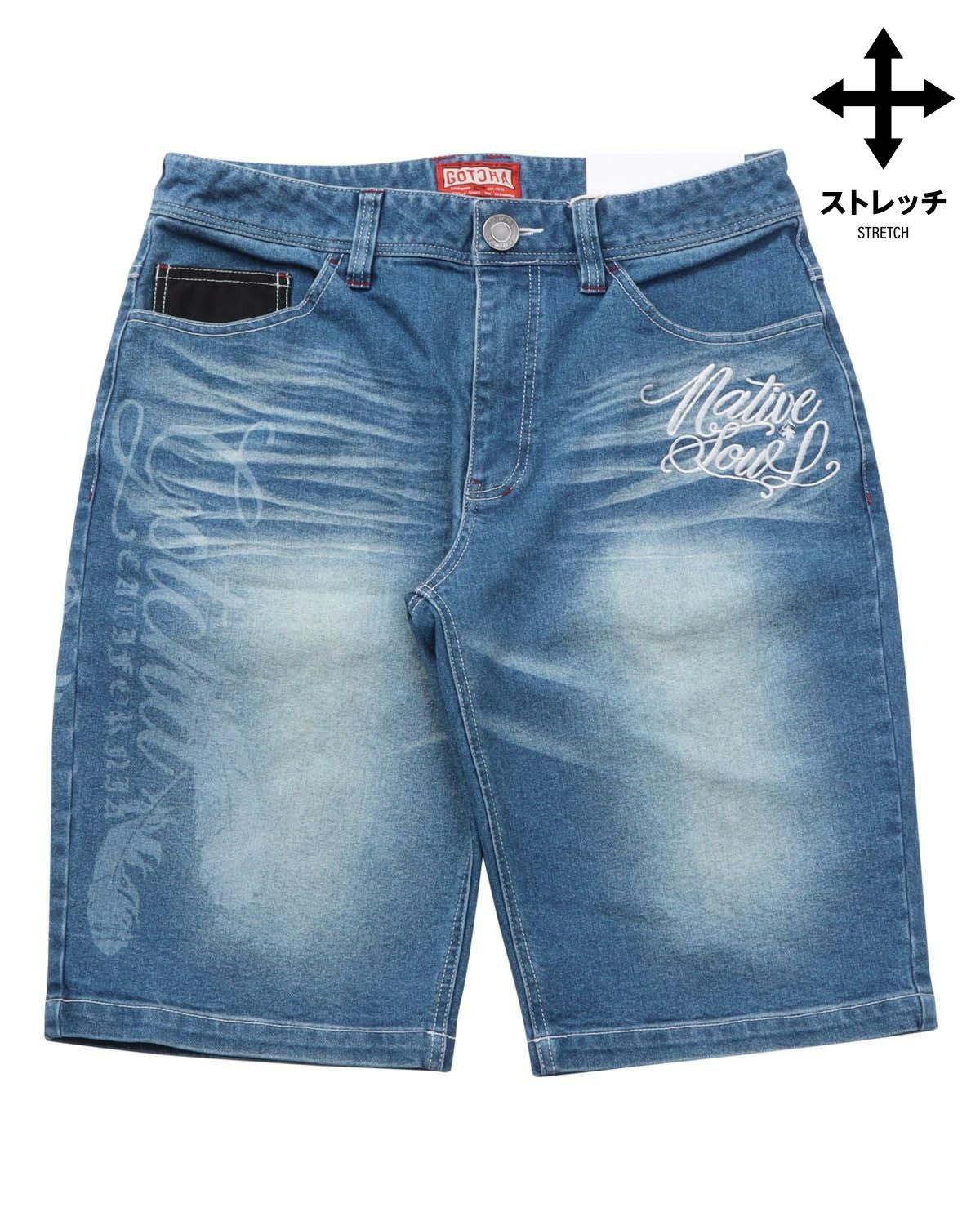 GOTCHA] ストレッチ イーグル MAX デニムショーツ | PEET ONLINE STORE