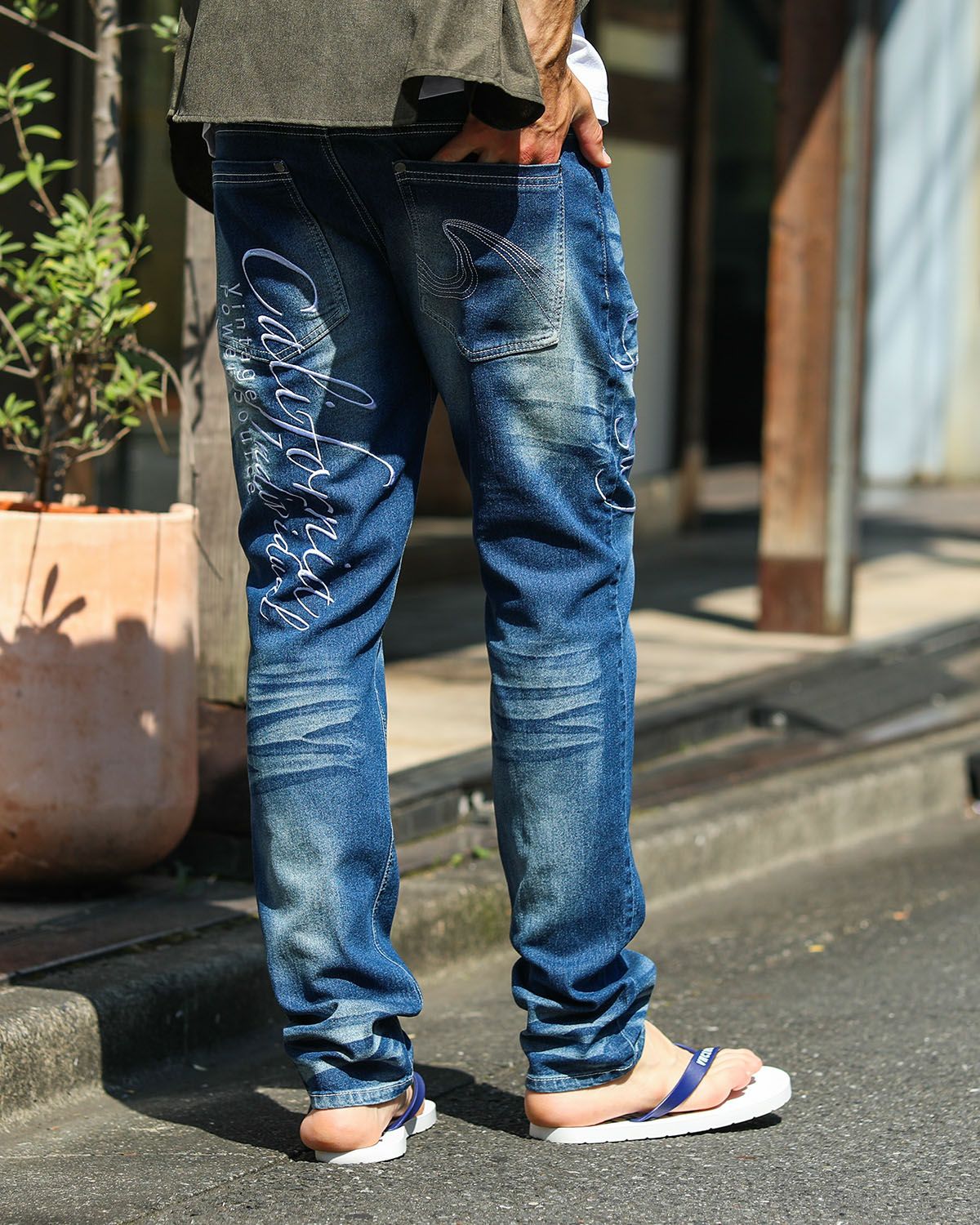 GOTCHA] ストレッチ メッシュ使い デニムパンツ | PEET ONLINE STORE