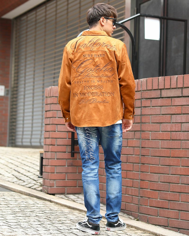 インディゴ：180cm/70kg(Mサイズ着用)