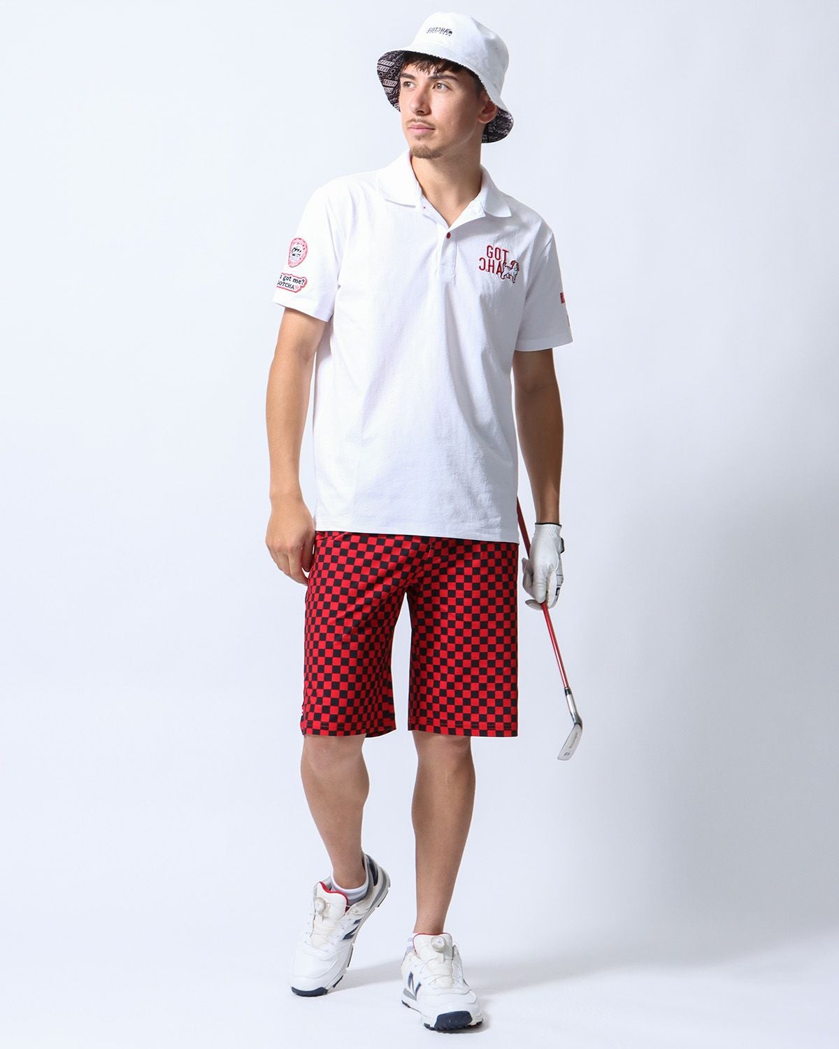 ホワイト：180cm/70kg(Lサイズ着用)