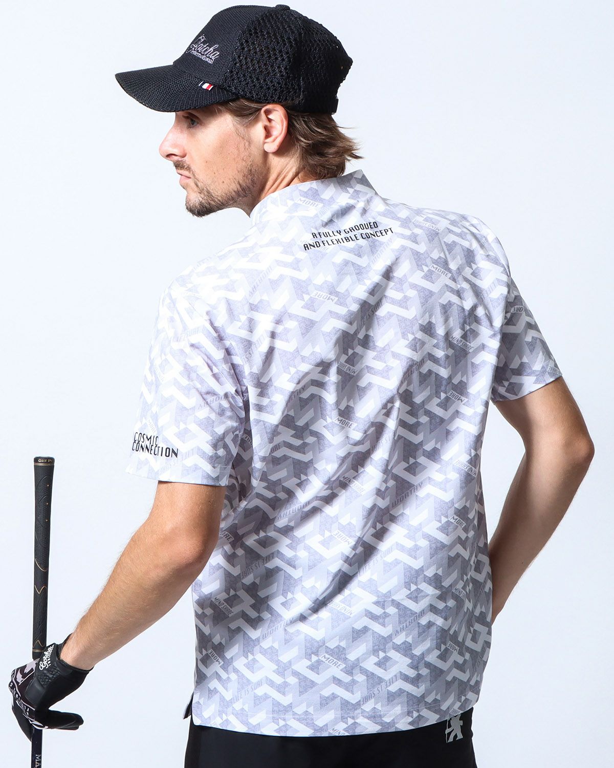 ホワイト：183cm/70kg(Lサイズ着用)