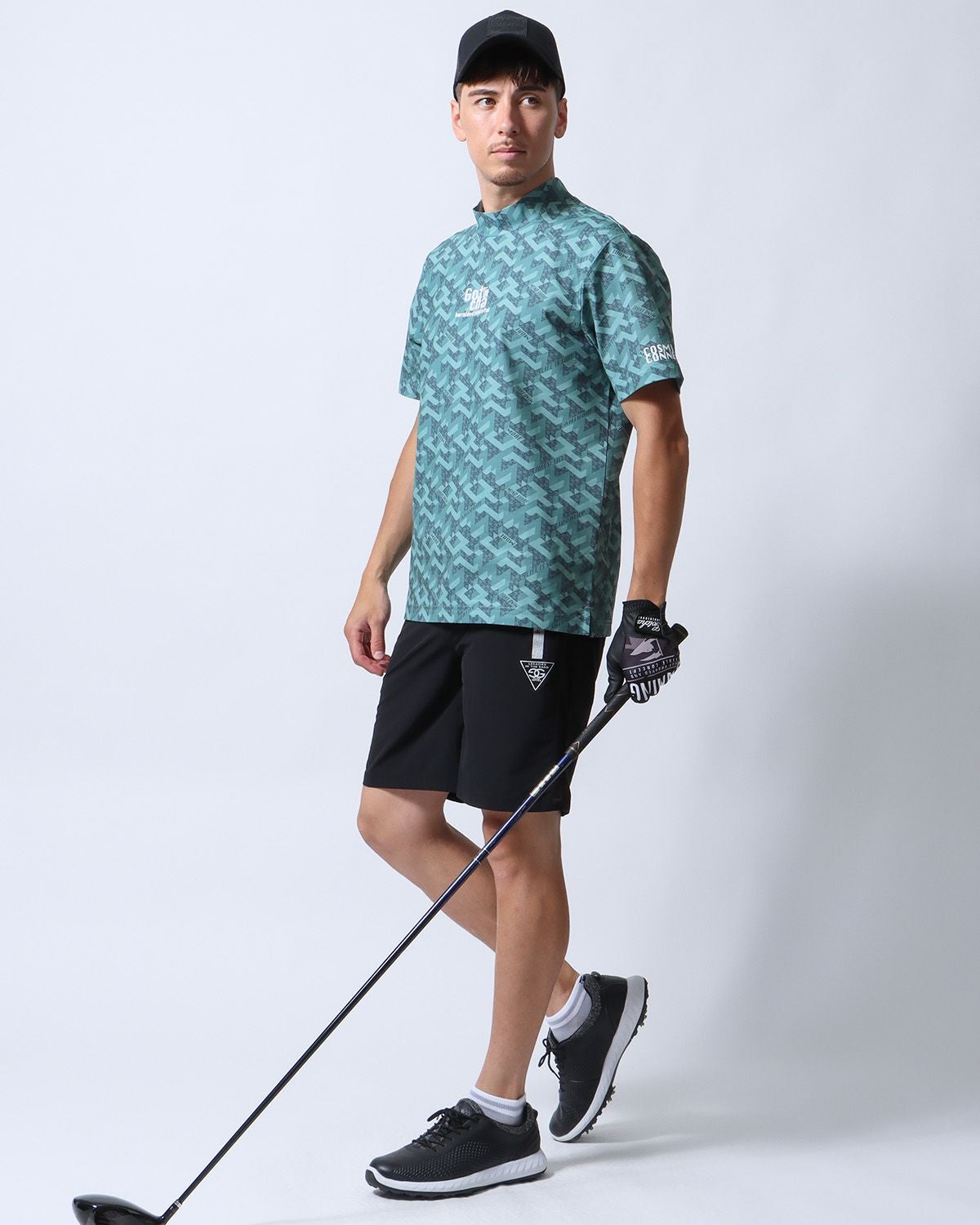 GOTCHA GOLF] ハイブリッド 多機能 アイソメトリック モックネック T